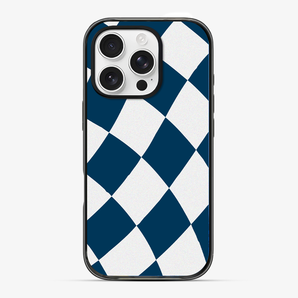 Blue & White Checkered Phone Case Hard 2.0 Case
