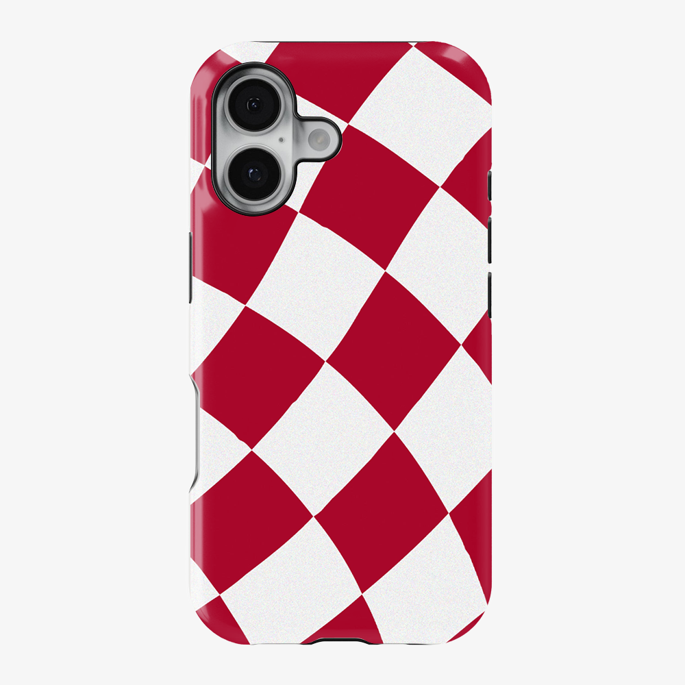 Red & White Checkered Phone Case
