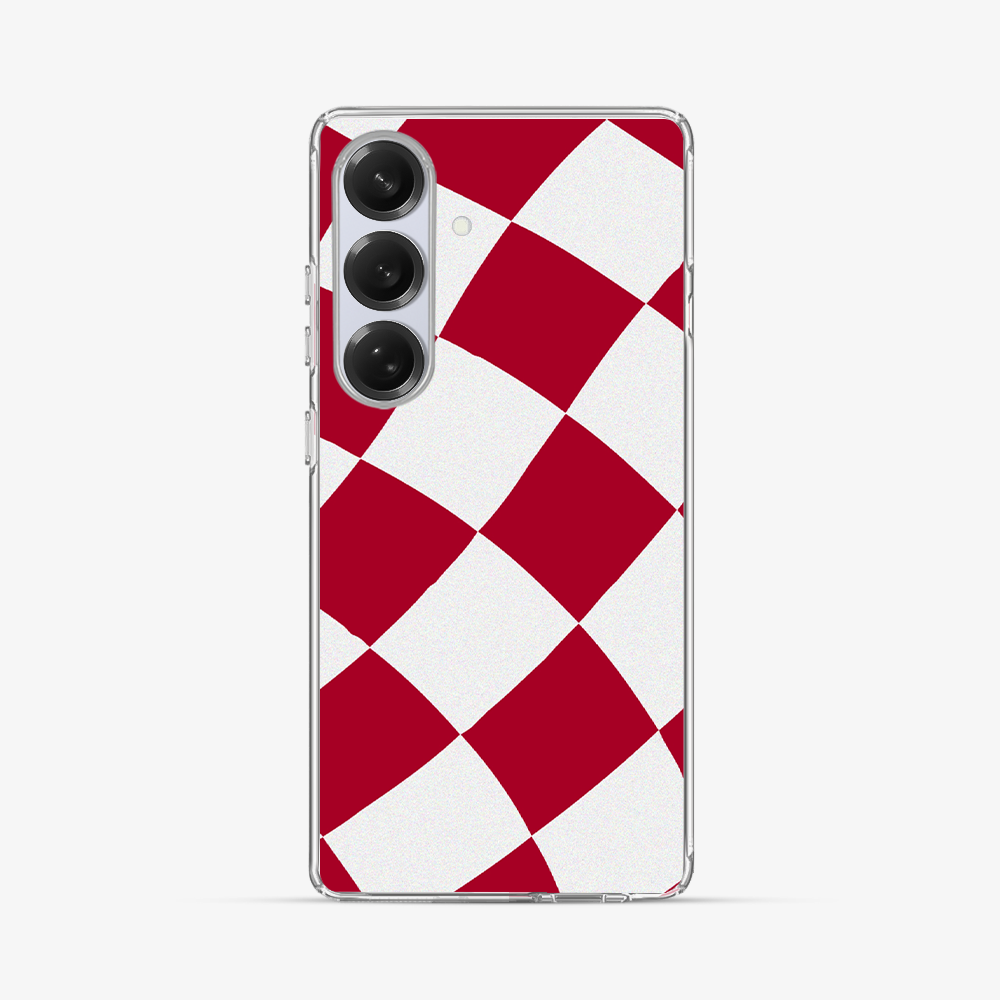 Red & White Checkered Samsung Phone Case Hard 2.0 Case