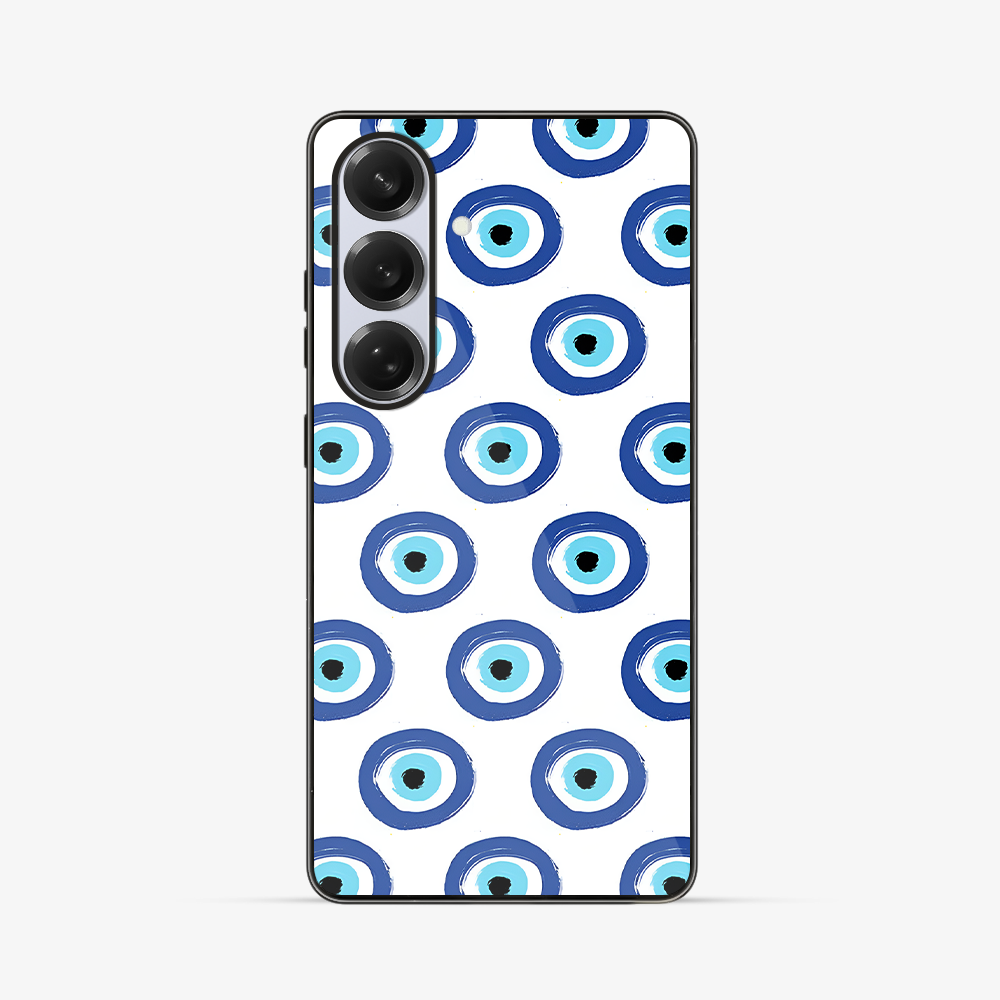 Round Evil Eye Samsung Phone Case Glass Case