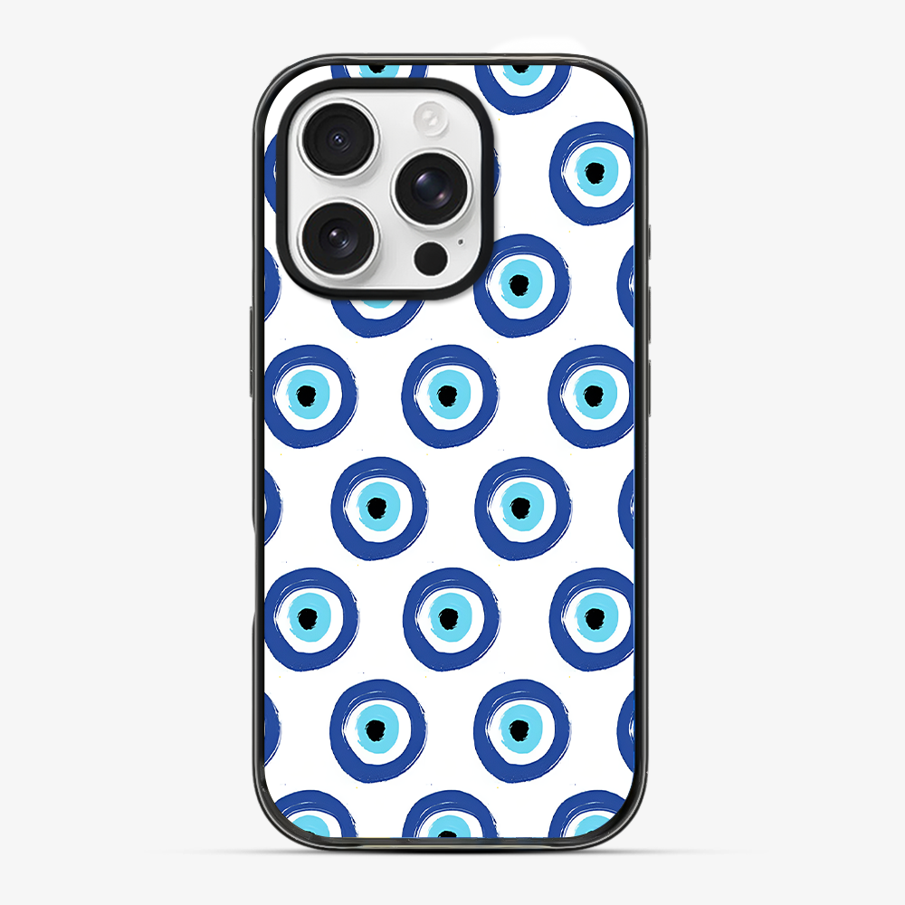 Round Evil Eye Phone Case Hard 2.0 Case