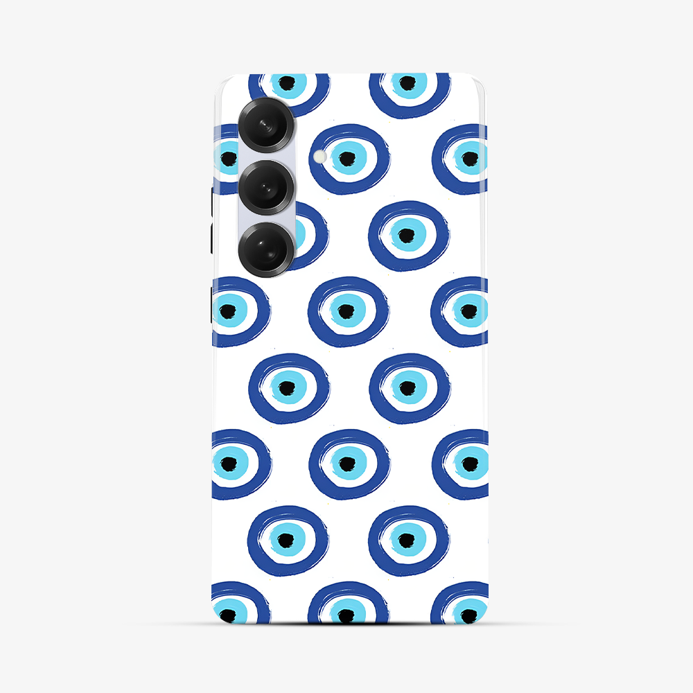 Round Evil Eye Samsung Phone Case Tough Double Layer