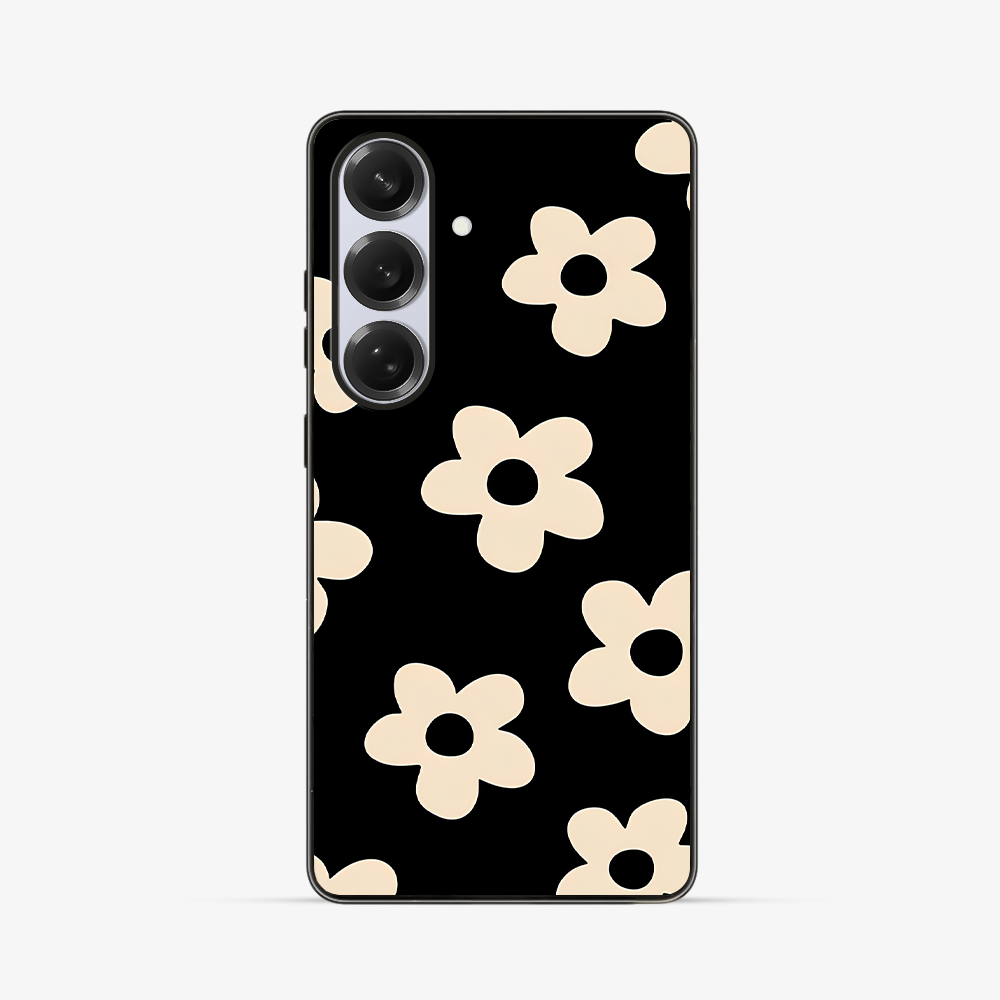 Natural Retro Flower Samsung Phone Case Clear Silicone Case