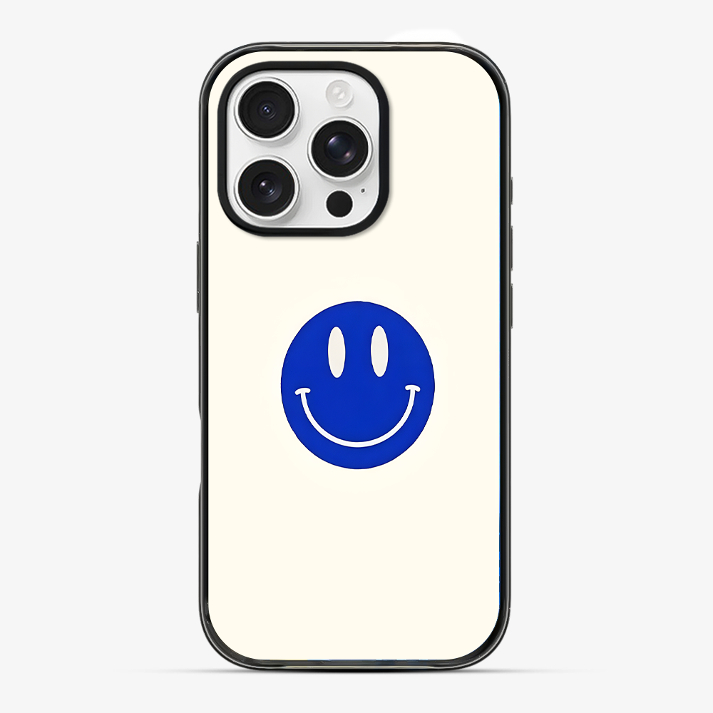 Blue Smiley Phone Case Hard 2.0 Case
