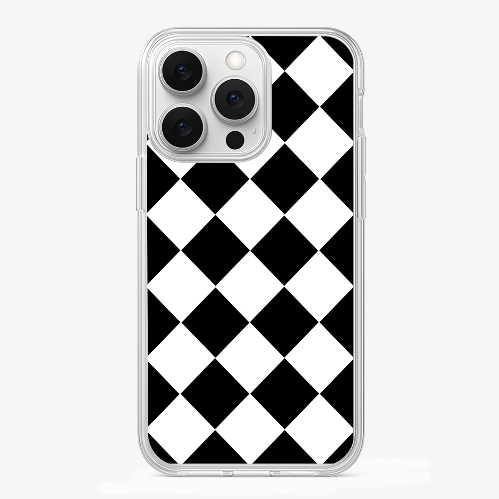 Black Checkered Phone Case