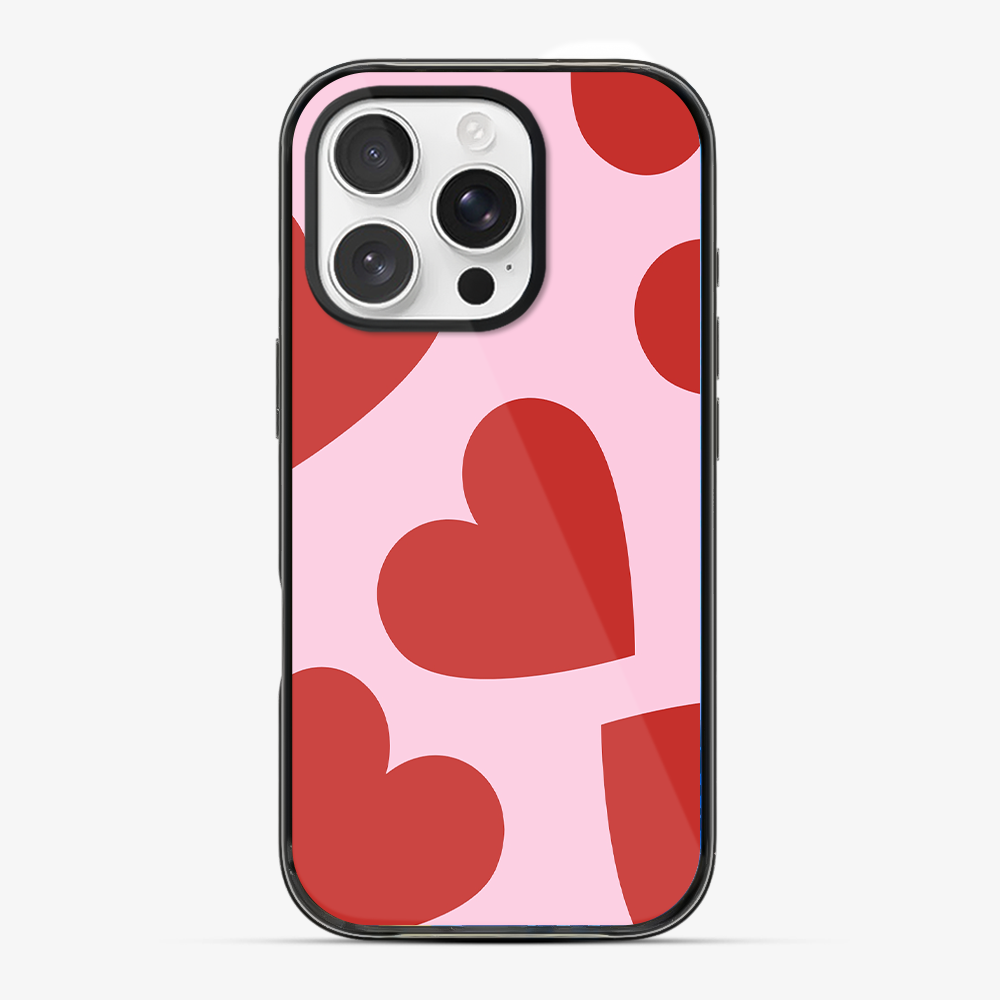 Red & Pink Heart Phone Case Anti Yellow Silicone Case