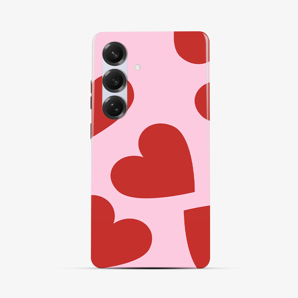 Red & Pink Heart Samsung Phone Case Tough Double Layer