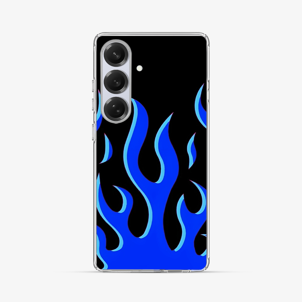 Flame Samsung Phone Case | Blue Hard 2.0 Case
