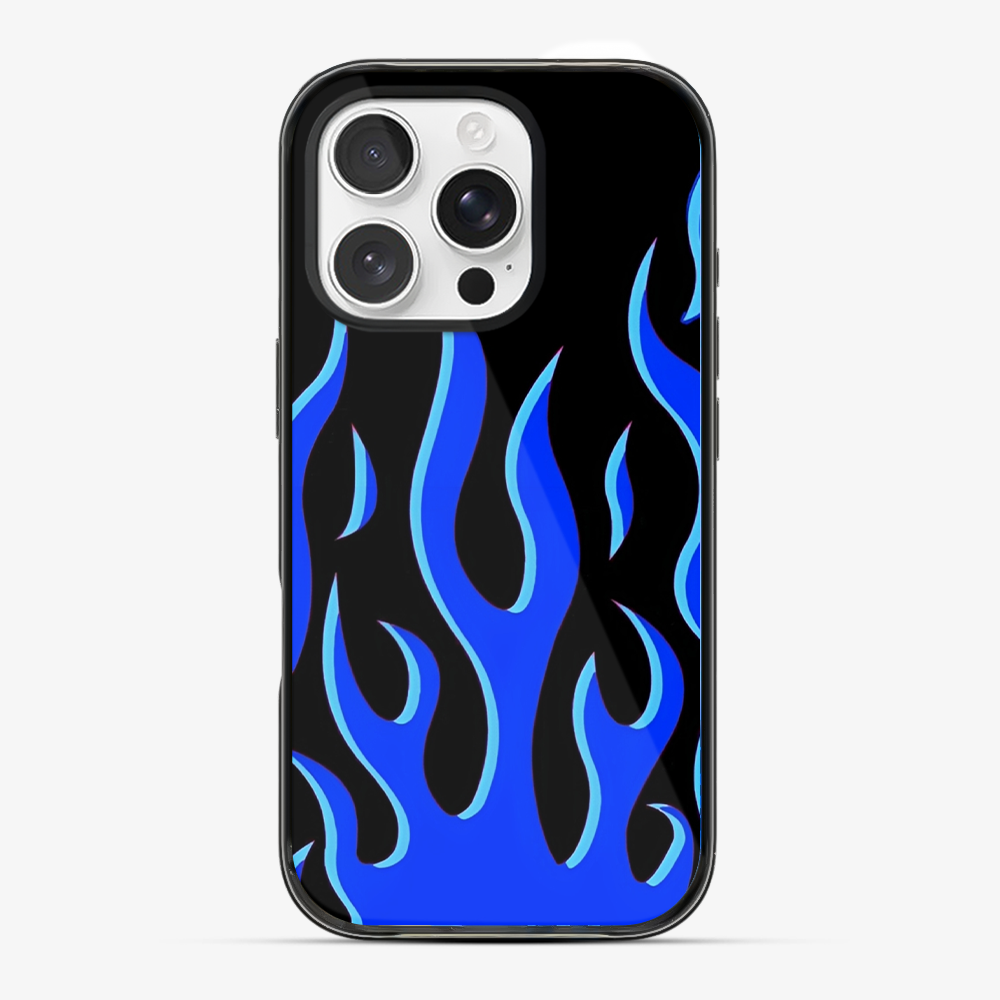 Flame Phone Case | Blue Anti Yellow Silicone Case
