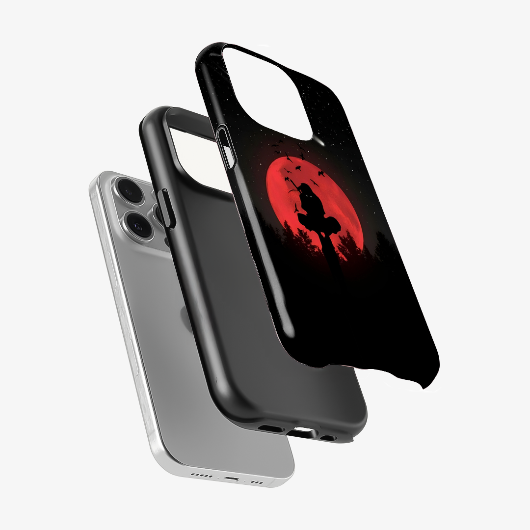 Anime Itachi Over a Moon Phone Case