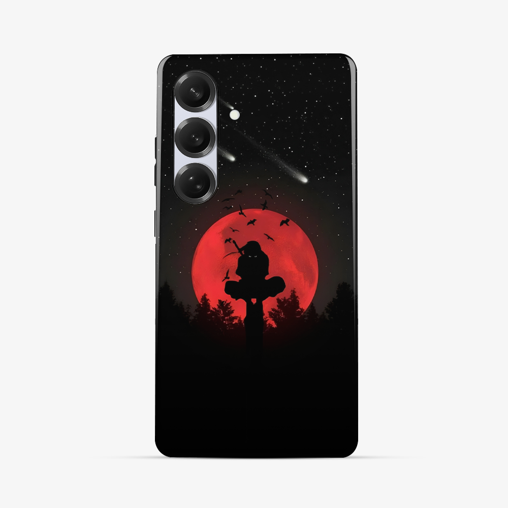 Anime Itachi Over a Moon Samsung Phone Case