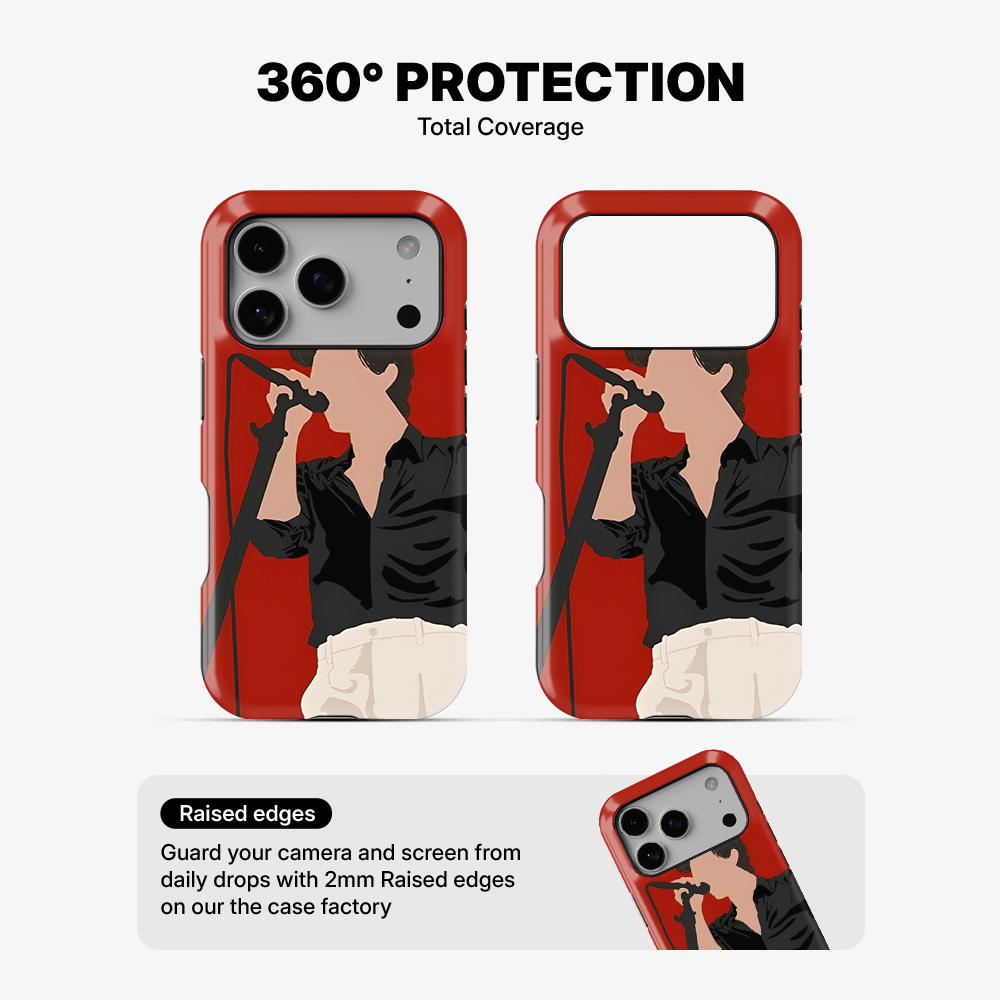 Harry Styles With A Mic Phone Case