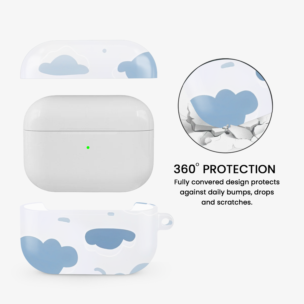 Shadow Clouds Airpods Case