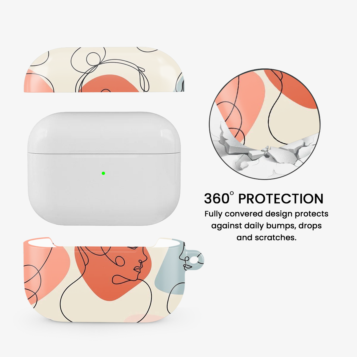 Art Design Face Airpods Case