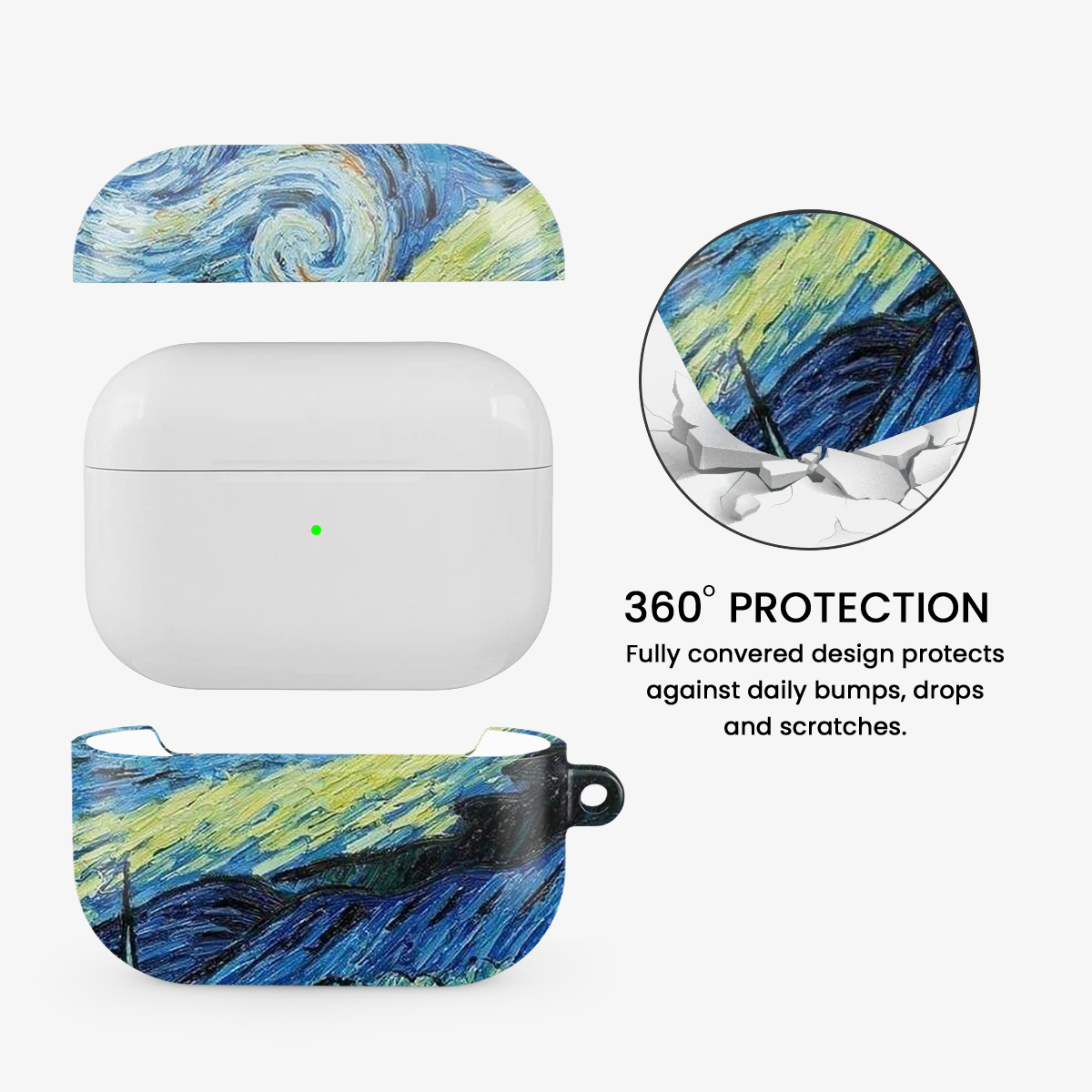 The Starry Night's - Vincent VanGogh Airpods Case