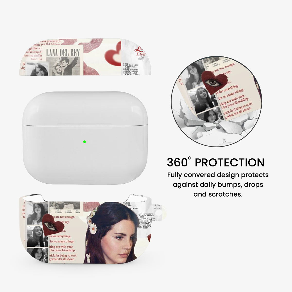 Lana Del Rey Sticker Airpods Case