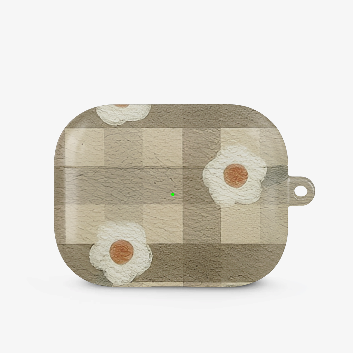 Checkered Flower Airpods Case