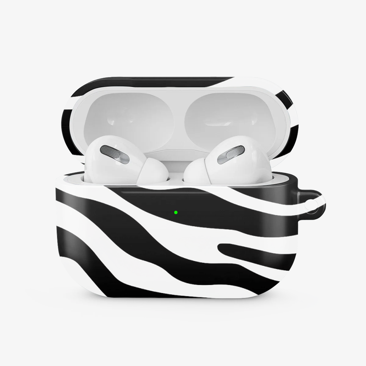 Zebra Airpods Case | White