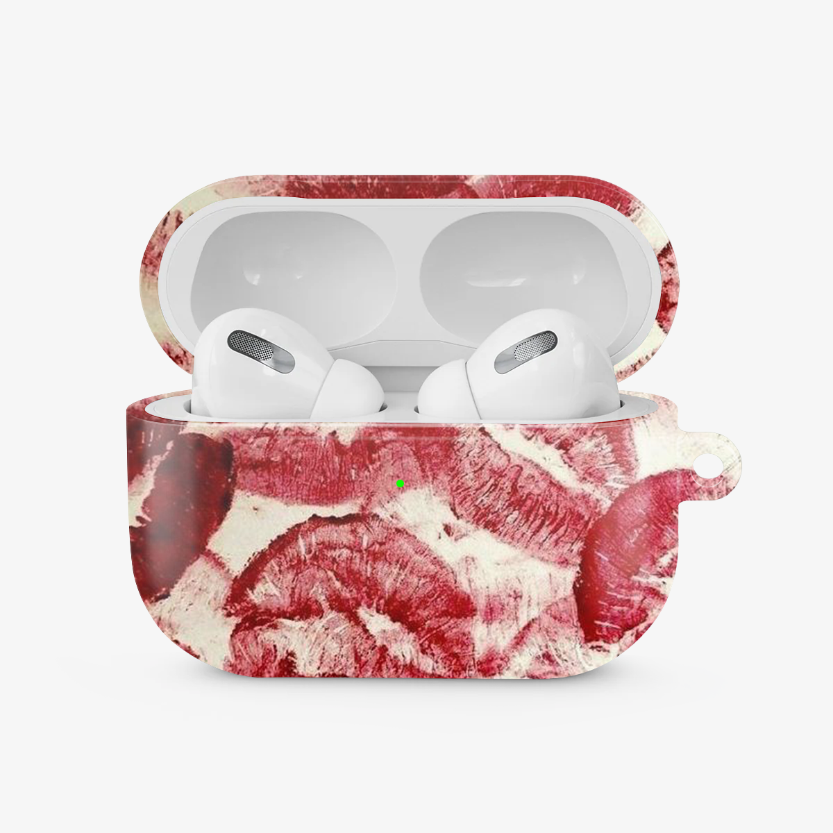 Red Lips Pattern Airpods Case