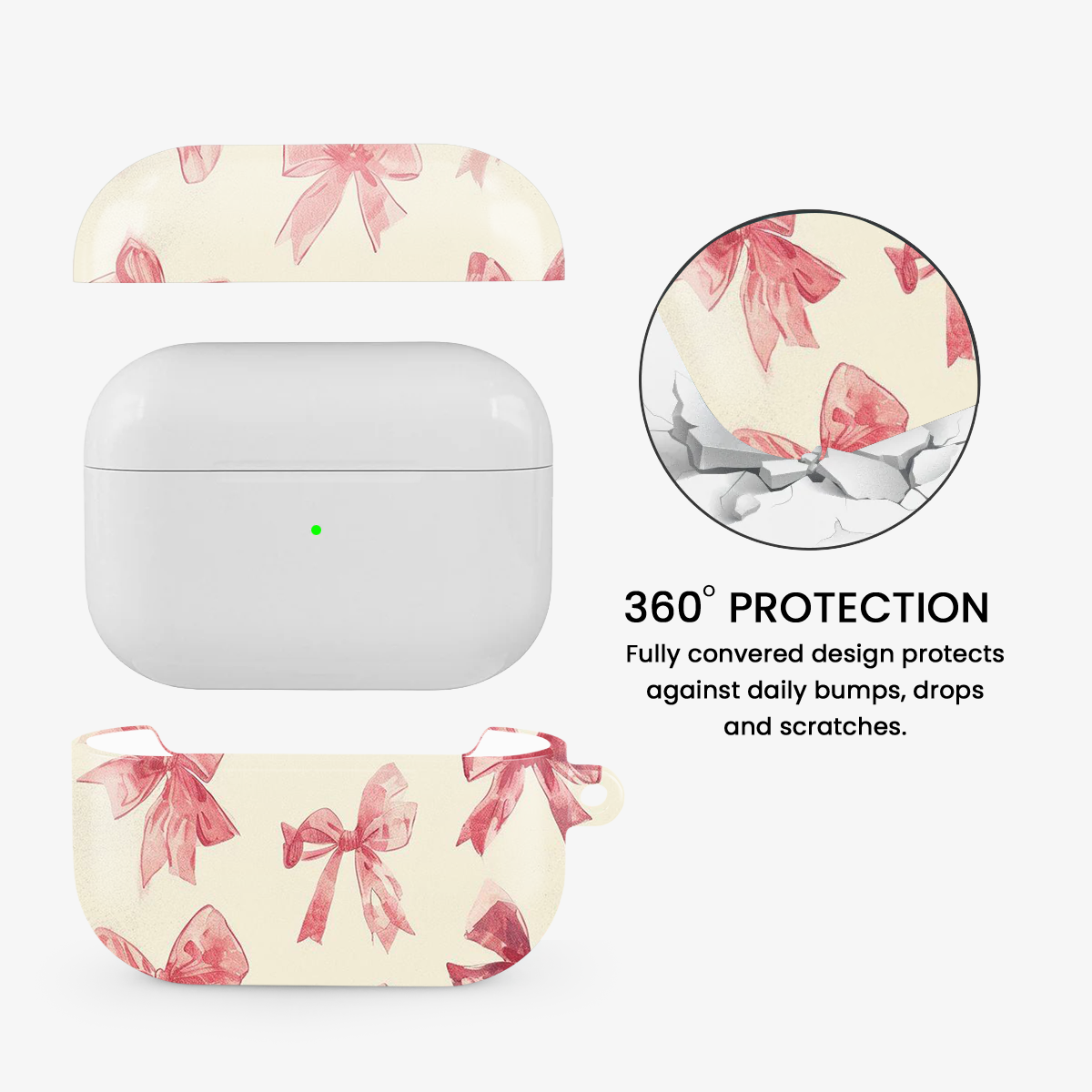 Coquette Sketchy Bow Airpods Case