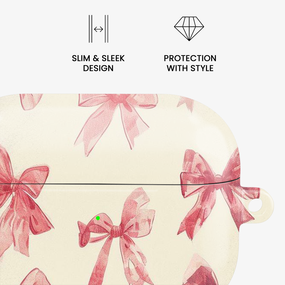 Coquette Sketchy Bow Airpods Case