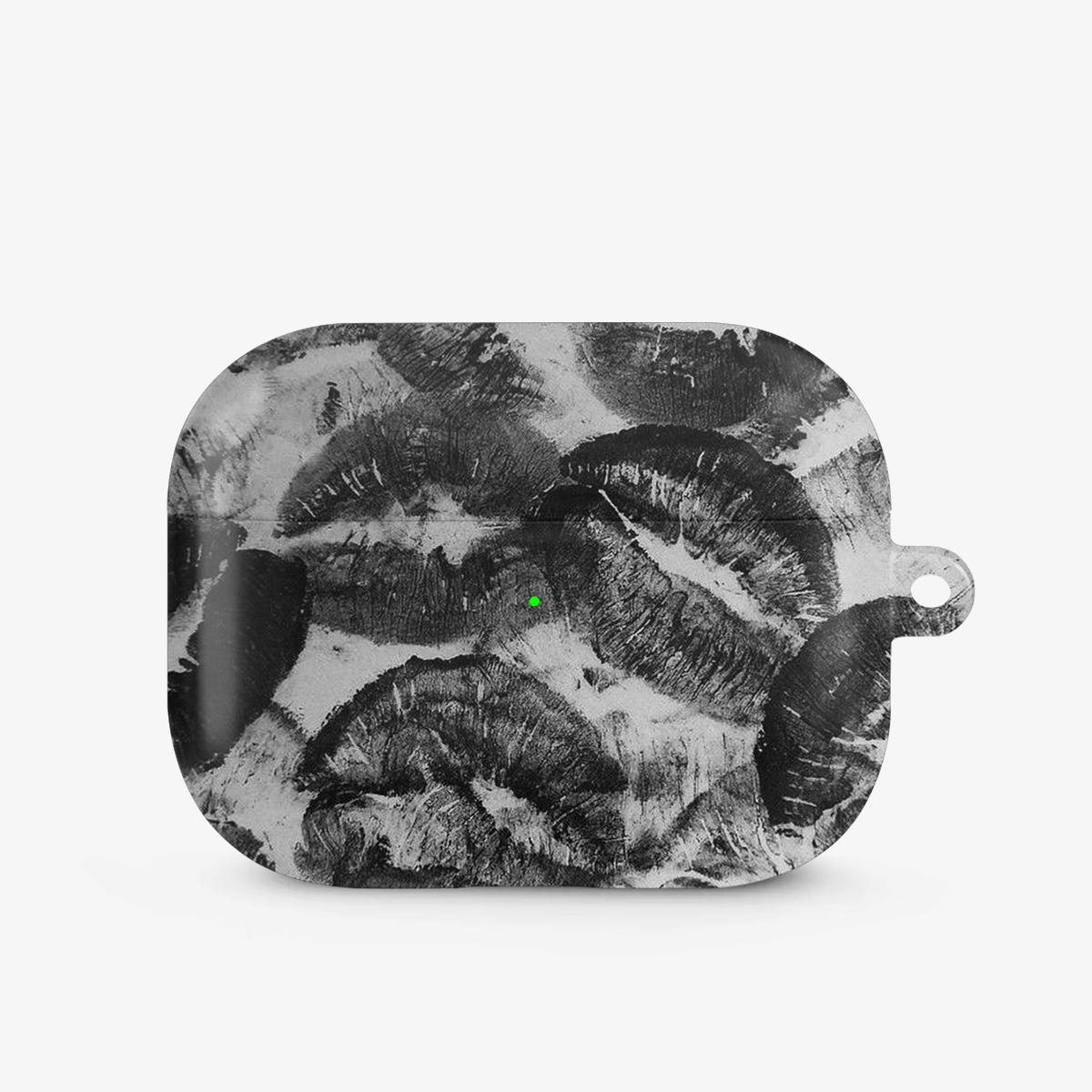 Black Lips Pattern Airpods Case