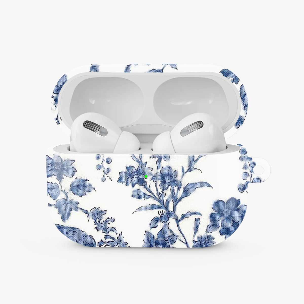 Blue Flowers Airpods Case