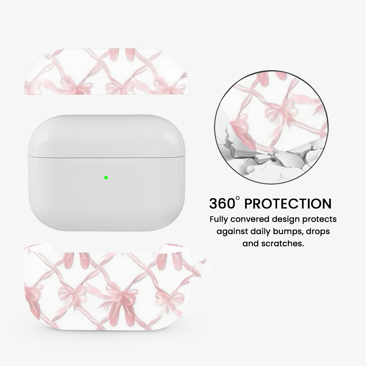 Coquette Charm Airpods Case