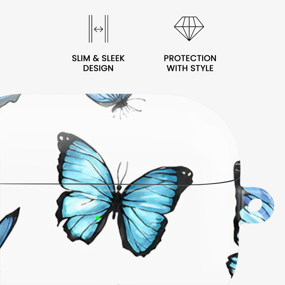 Butterfly Airpods Case | Blue