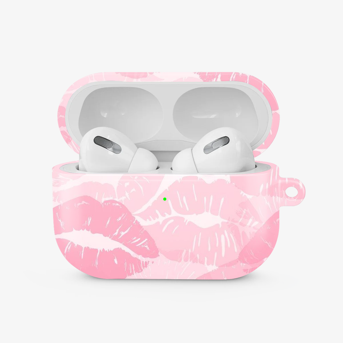 Pink Lips Pattern Airpods Case | Two