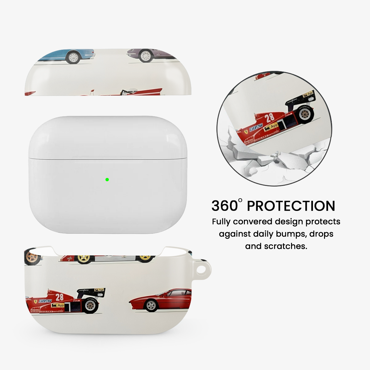 Vintage Cars Airpods Case