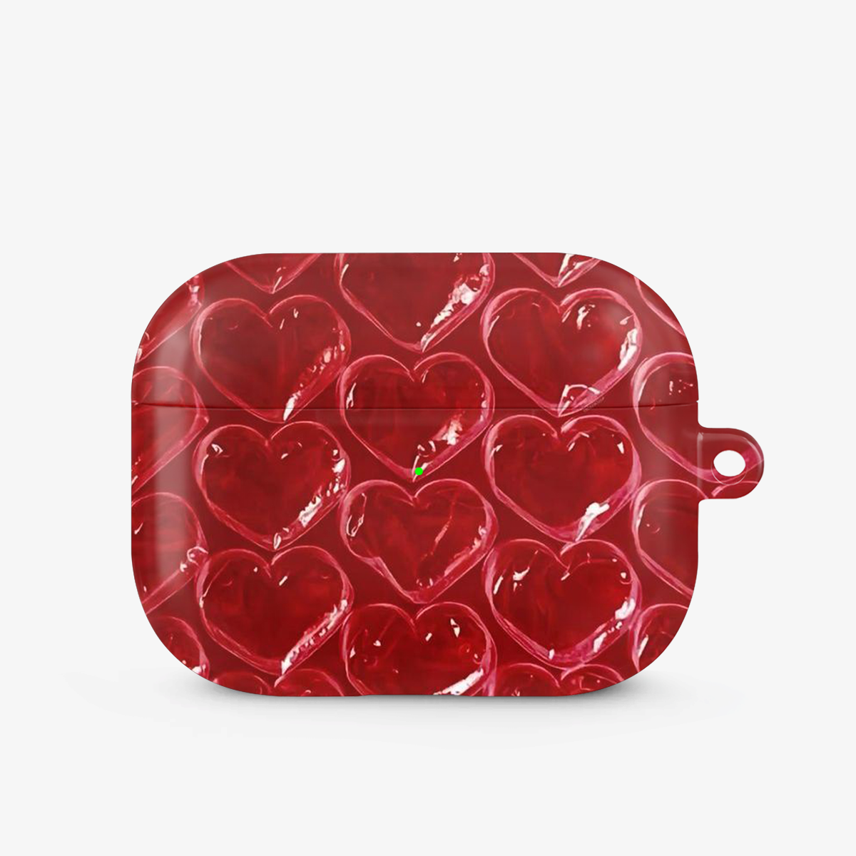 Pop Red Heart Airpods Case