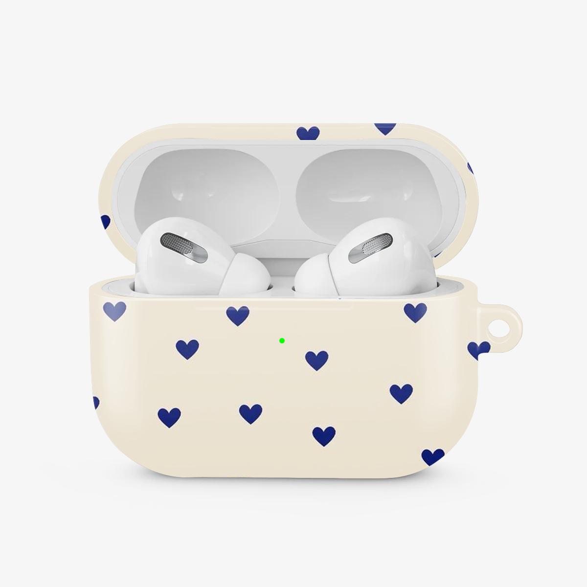 Blue Multiple Heart's Airpods Case