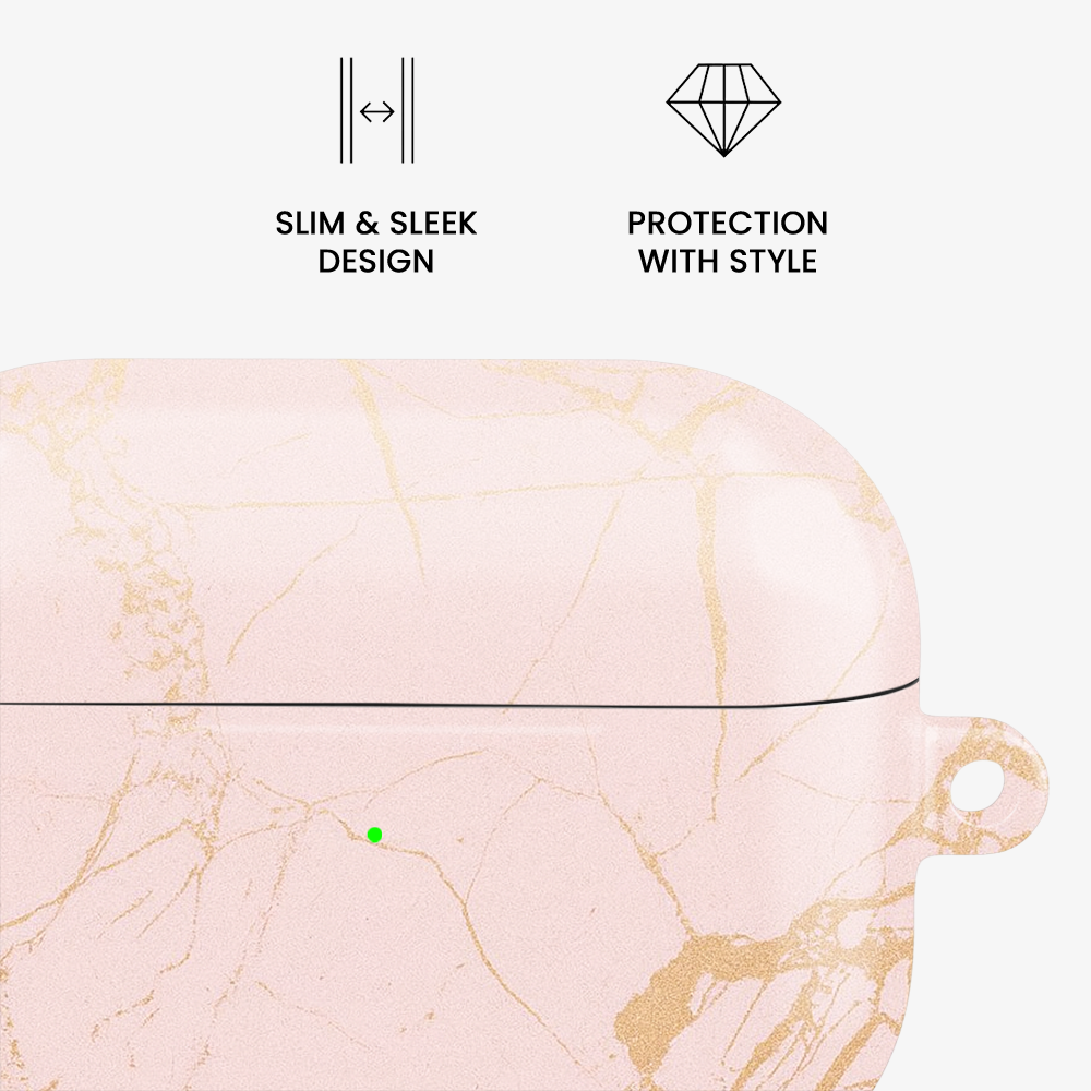 Peachy Gold Airpods Case