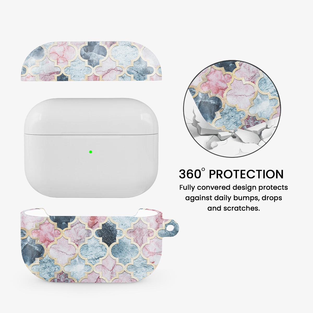 Pink Beach Airpods Case