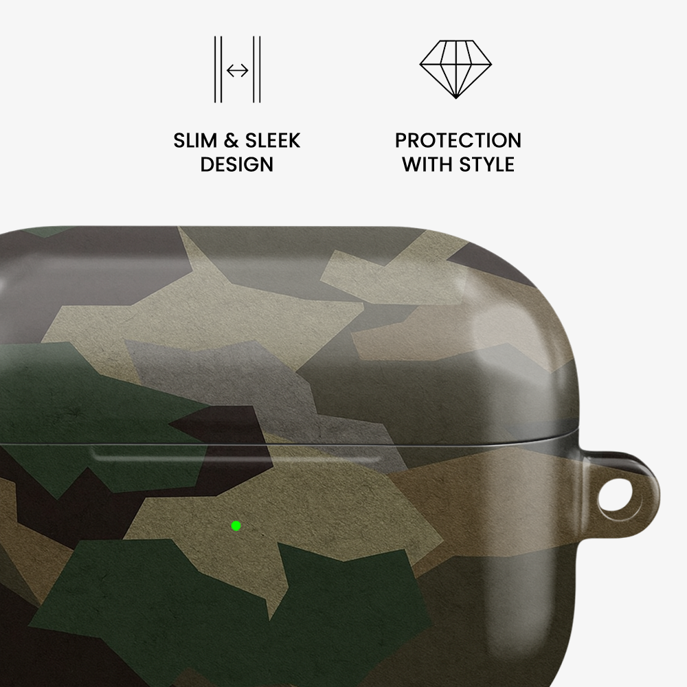 Tropical Green Camo Airpods Case