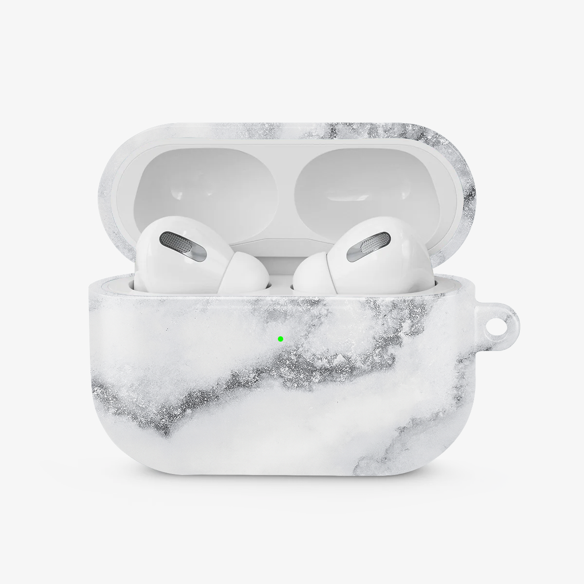 White Winter Airpods Case