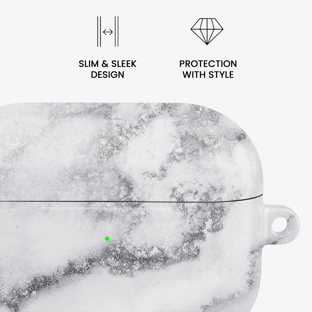 White Winter Airpods Case