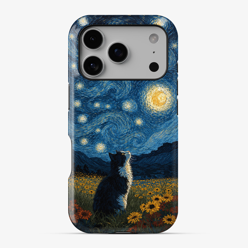 Over The Moon Cat Phone Case