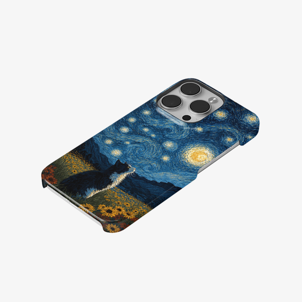 Over The Moon Cat Phone Case