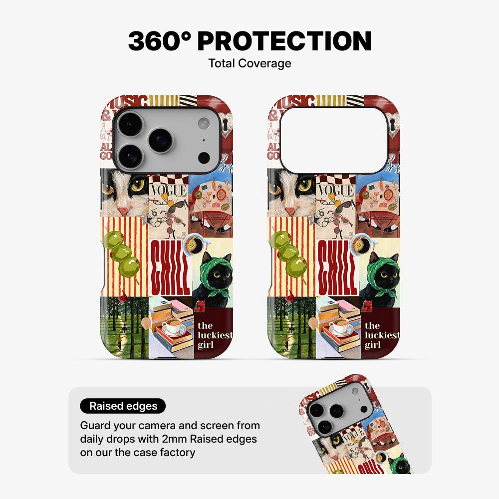 The Cat's Playlist Phone Case