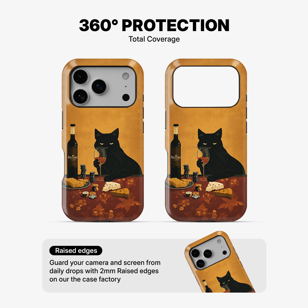 Wine & Whiskers Phone Case