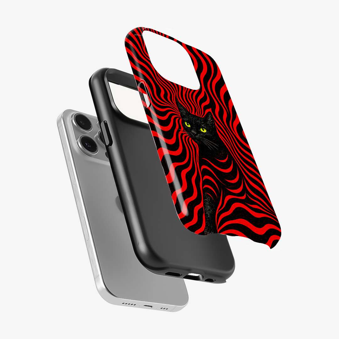 Red Alert Cat Phone Case