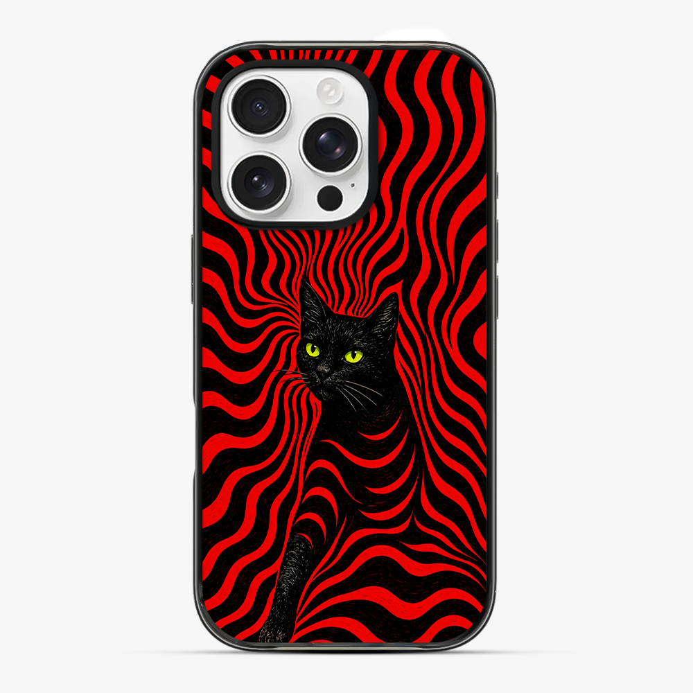 Red Alert Cat Phone Case