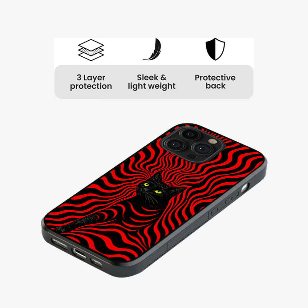 Red Alert Cat Phone Case