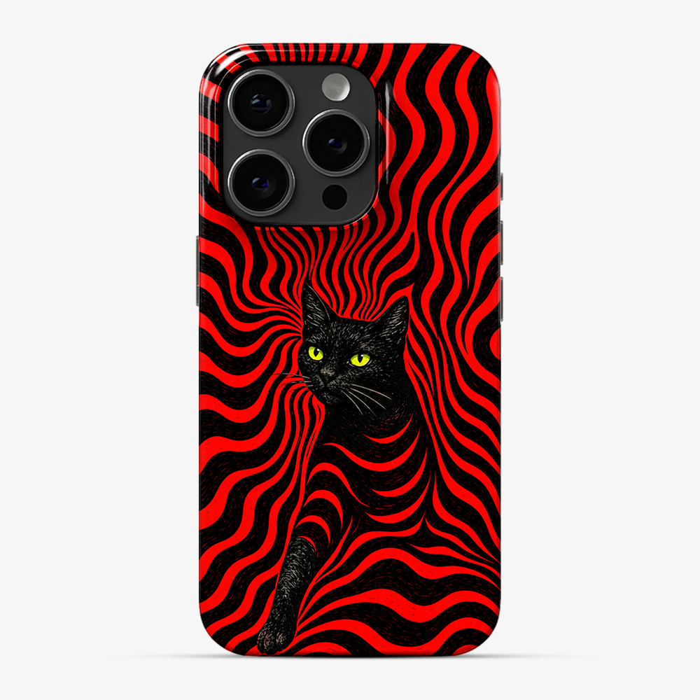 Red Alert Cat Phone Case