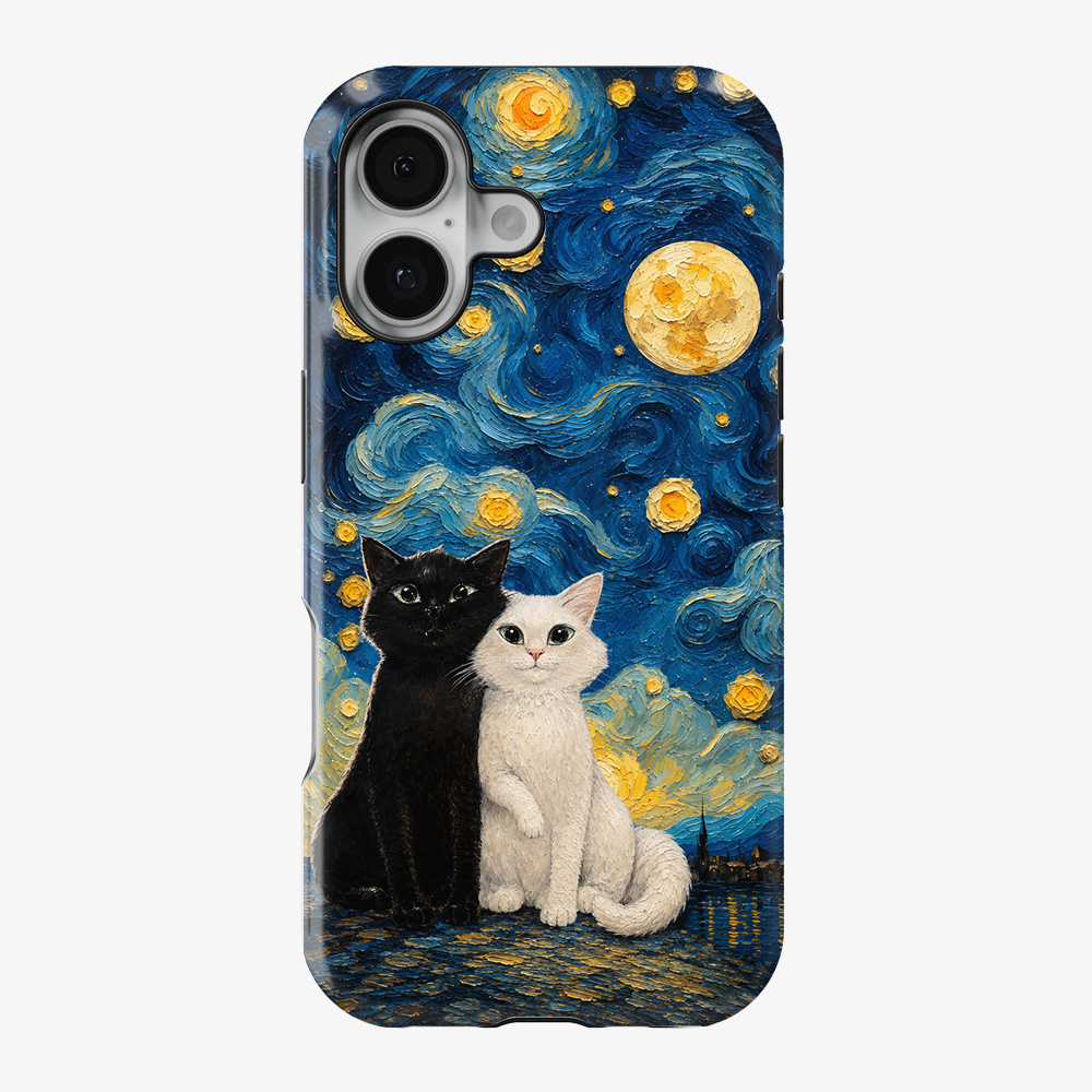 Moon Mood Cat Phone Case