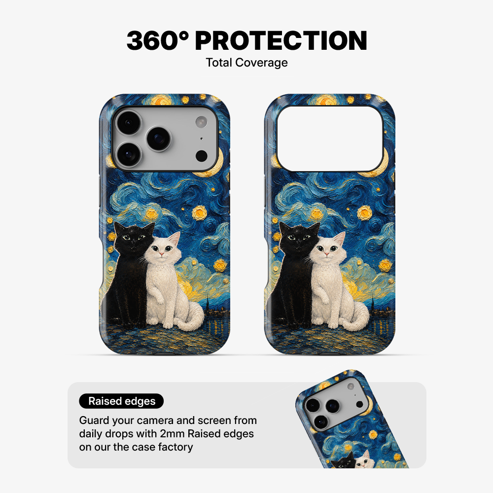Moon Mood Cat Phone Case