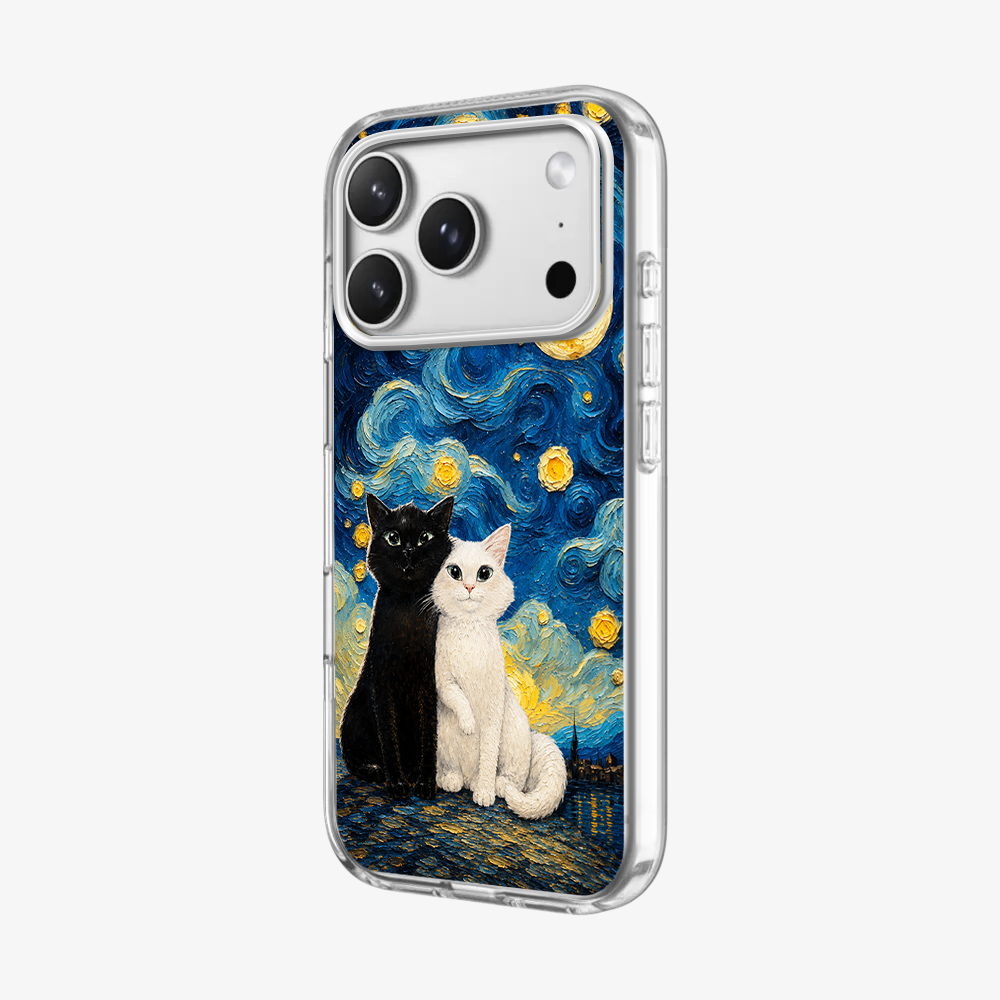 Moon Mood Cat Phone Case