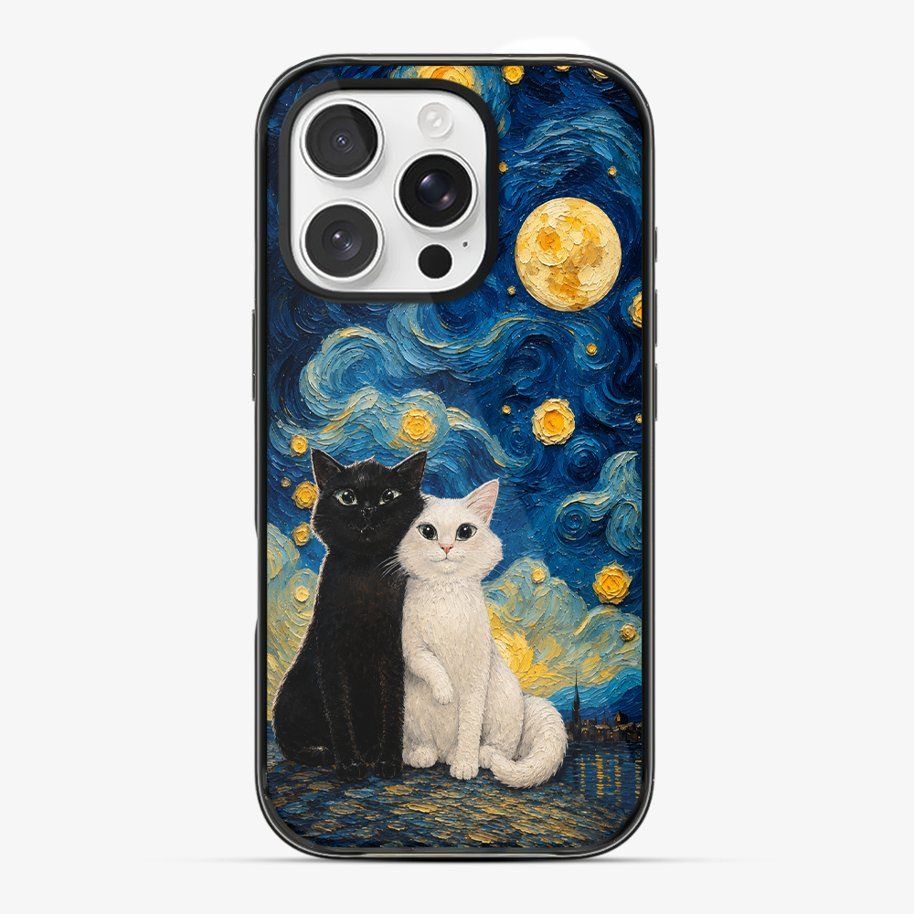 Moon Mood Cat Phone Case